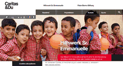 Desktop Screenshot of hilfswerk-sr-emmanuelle.at